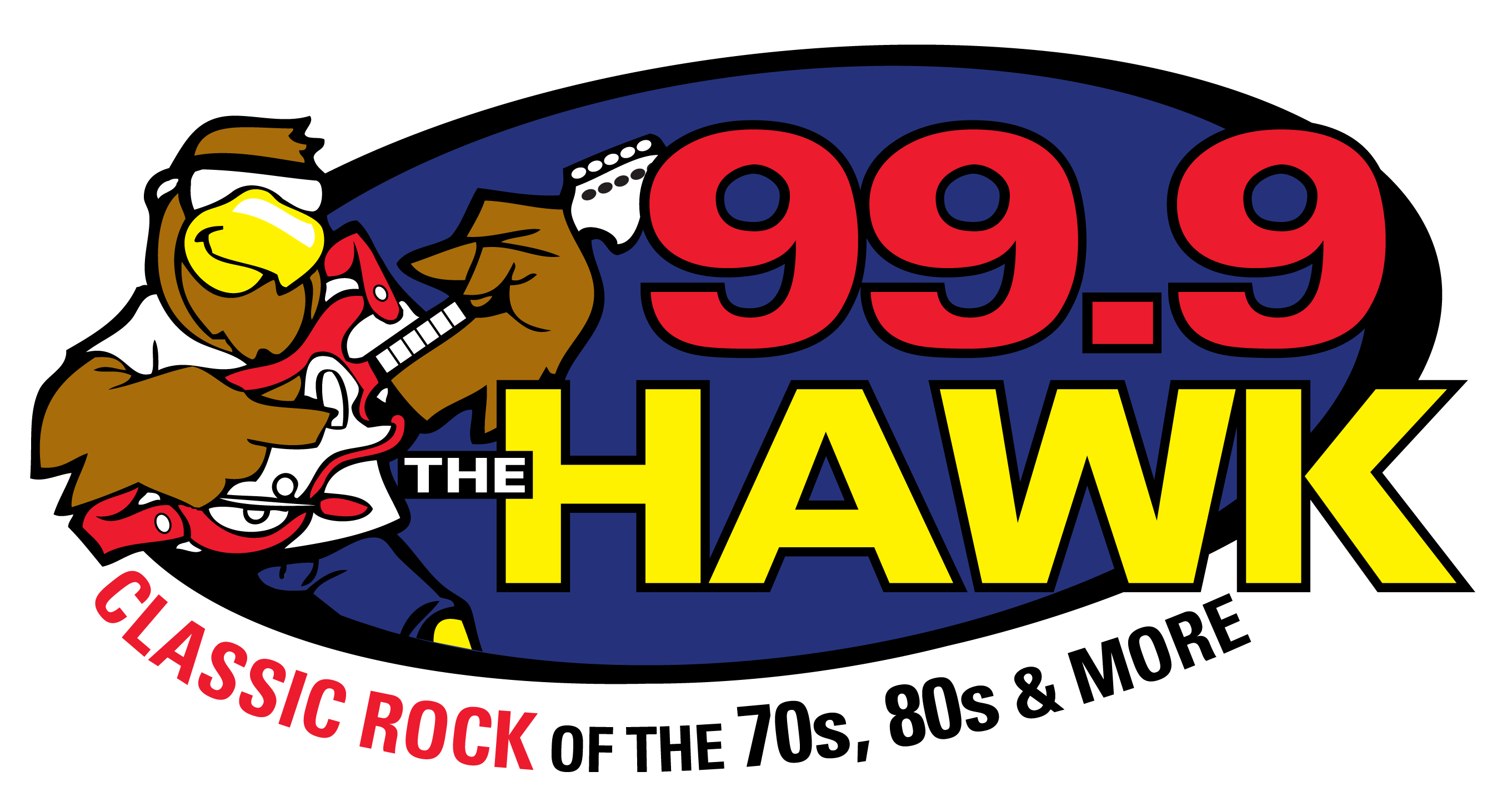 99.9 the Hawk - Classic Rock of the 70's, 80's and more.